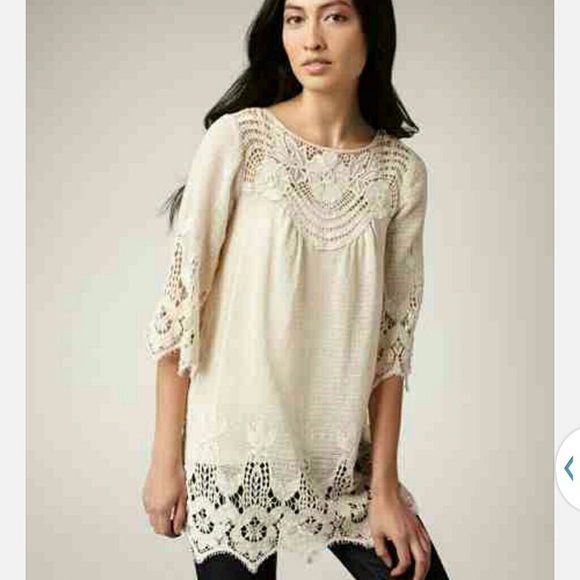 XCVI Tops - XCVI Crochet Tunic