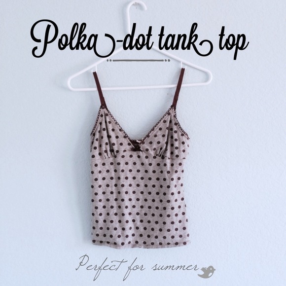 Polka dot tank top (size m)