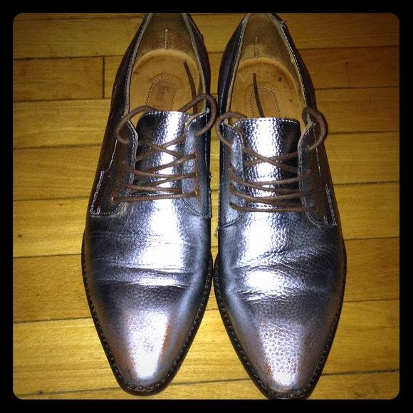 Gee Wawa Silver Oxfords