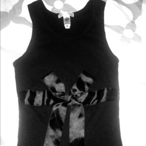 Black american apparel Tank w/ Bow