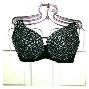 Rave rhinestone bra