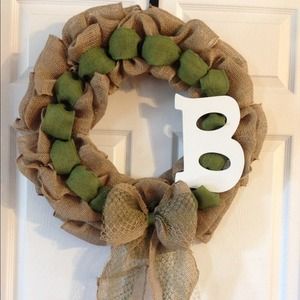 Handmade burlap wreaths