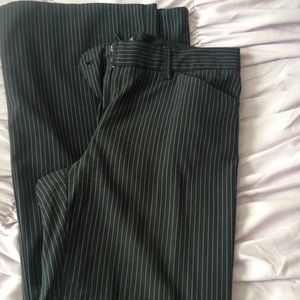 Dress pants- dark navy and white striped