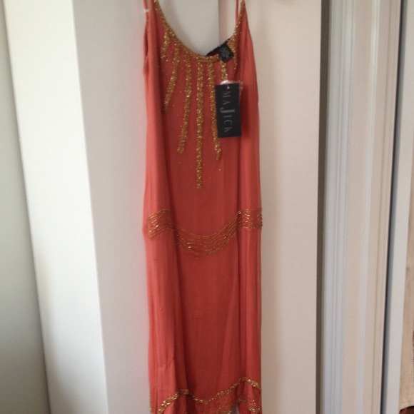 Beaded, strappy dress