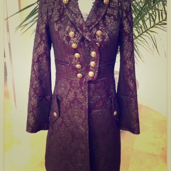 🎉HP 6/1🎉 🚫SOLD🚫Bebe brocade coat jacket 0 XS