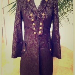 🎉HP 6/1🎉 🚫SOLD🚫Bebe brocade coat jacket 0 XS