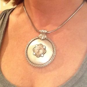 Brighton Silver Medallion Necklace