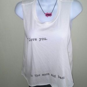 John Galt "I love you to the moon!" Crop top