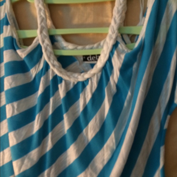 Blue and White shirt xl
