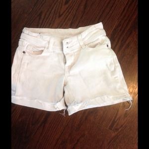Delia's white denim shorts