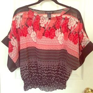 No longer available. Rampage Print Blouse