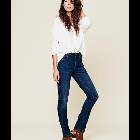 Free People Stovepipe Jeans and Guess shorts