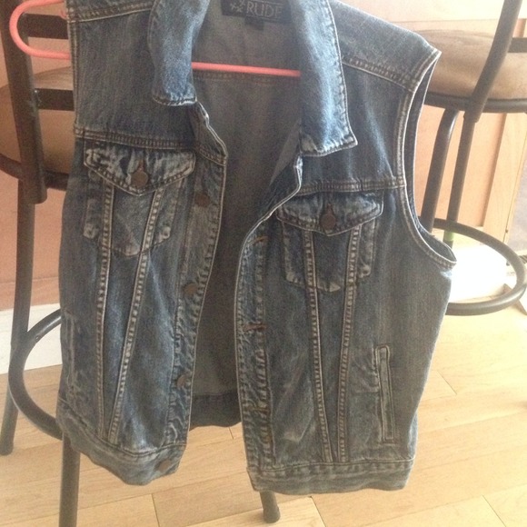 Denim jean vest M