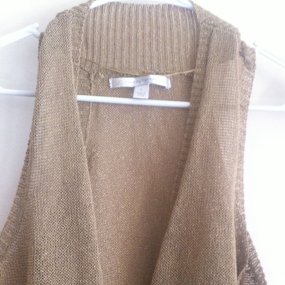 LC Lauren Conrad Gold vest - Picture 2 of 3
