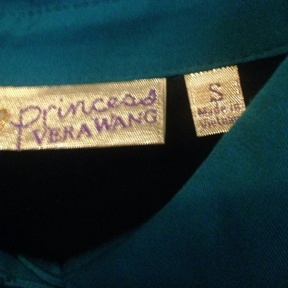 Teal and black button up cotton material - Picture 4 of 4