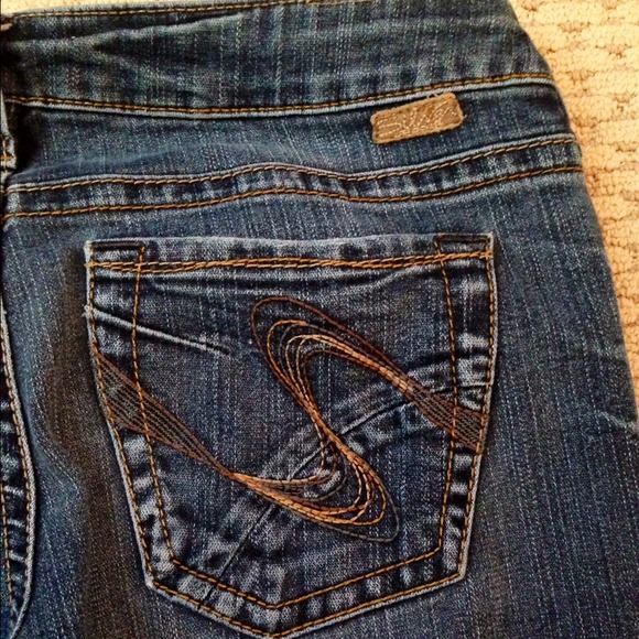 Silver stretch jeans