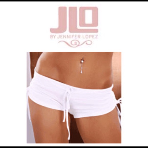 NWT JLO lingerie white shorts
