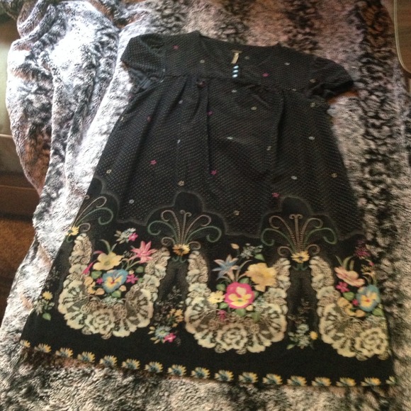 Free people anthropologie  velvety dress! 😍😍 - Picture 2 of 2