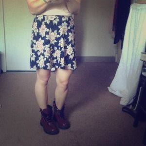 Floral skater skirt
