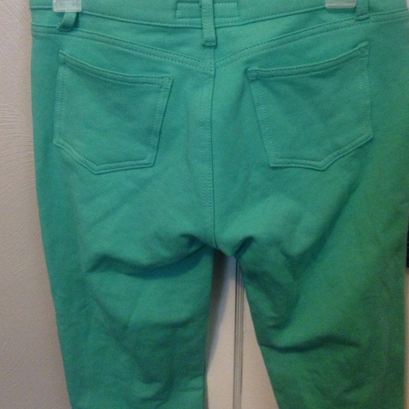 Turquoise stretchy pants - Picture 2 of 2