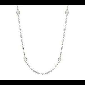 Judith Ripka 36" sterling necklace. Never worn