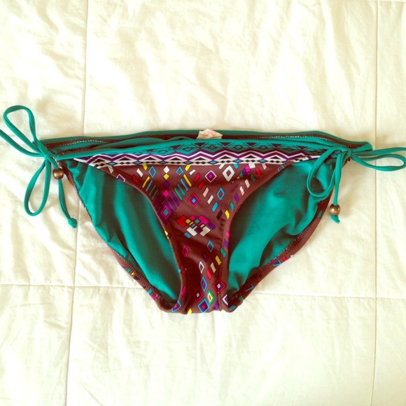 Colorful Tribal Print Bikini Bottoms