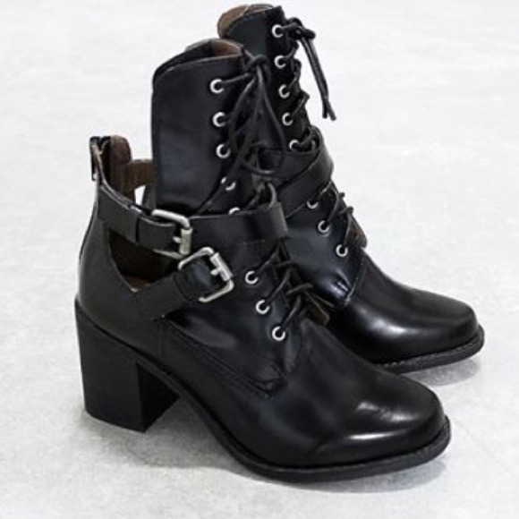 Jeffrey Campbell Boots - Buckle Combat Boots