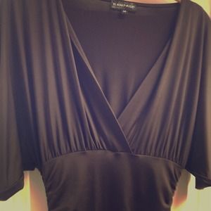 Rampage brown stretch shirt top