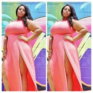 Double split maxi dress-Sold