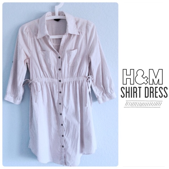 H&M striped shirt dress (size 4)