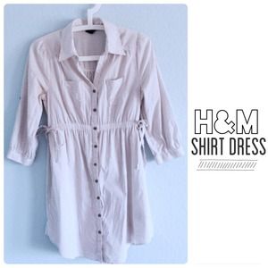 H&M striped shirt dress (size 4)