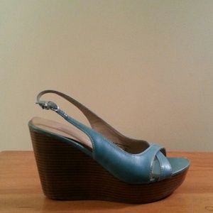 Slingback wedges!