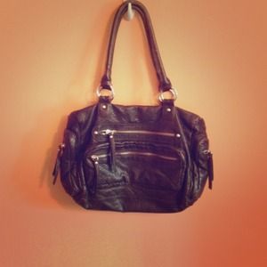 Brown hand bag