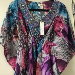 V-neck embellished Tunic