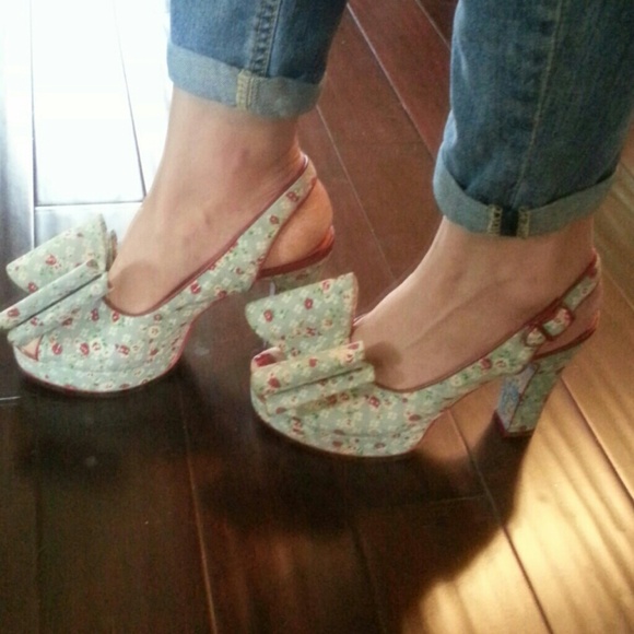 irregular choice Shoes - irregular choise chunky funky peep toe slingbacks