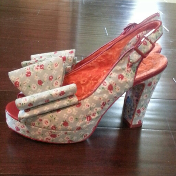 irregular choise chunky funky peep toe slingbacks - Picture 3 of 4
