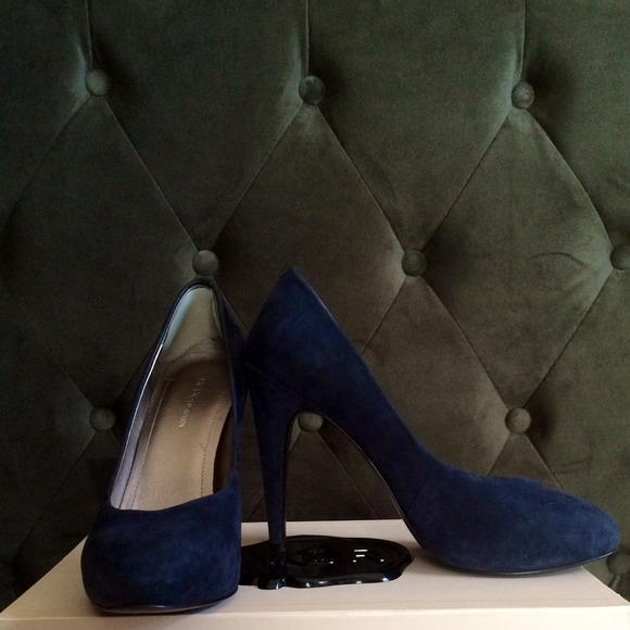 BCBGeneration Blue Suede Pumps