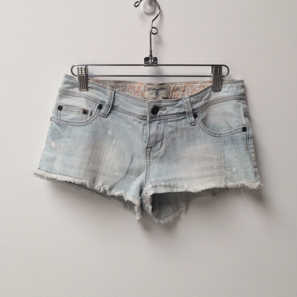 Light Denim Wash Shorts
