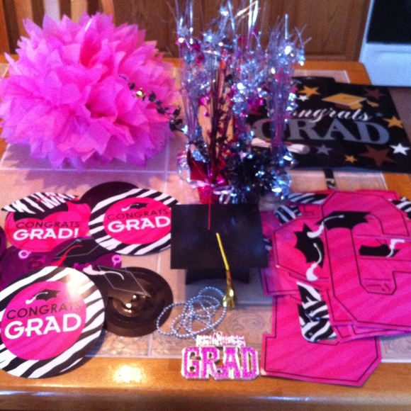 Zebra Graduation Party decorations