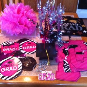 Zebra Graduation Party decorations