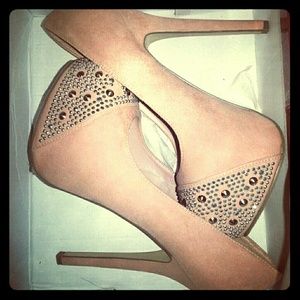 Pink Bedazzled Pumps
