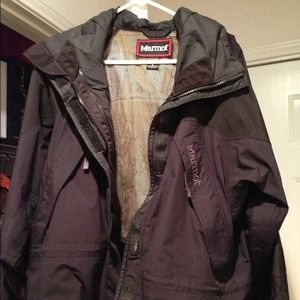 Black Marmot rain jacket