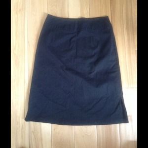 Black mid length skirt