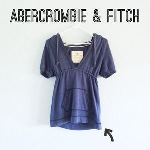 A&F hooded short-sleeve top