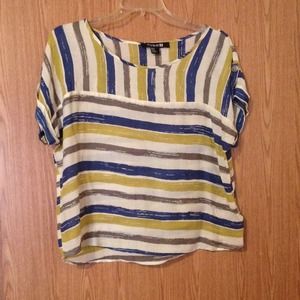 Striped forever 21 blouse