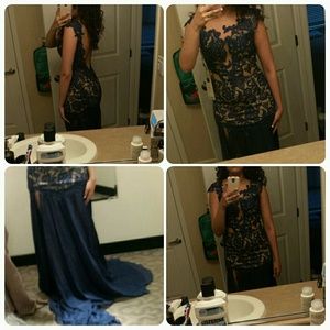 Sapphire long formal dress