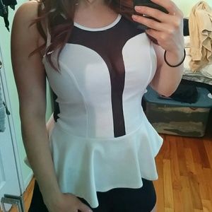 Hot Peplum top! NWOT