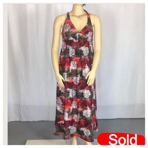 Gorgeous multi color maxi summer dress