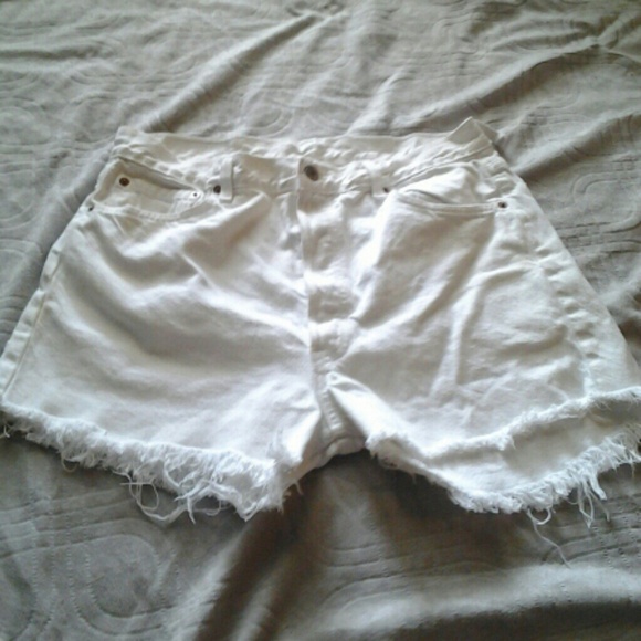 501 levis white high waist