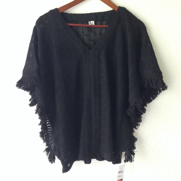 REDUCED!! NWT Black RipCurl Knit Sweater - Picture 1 of 4